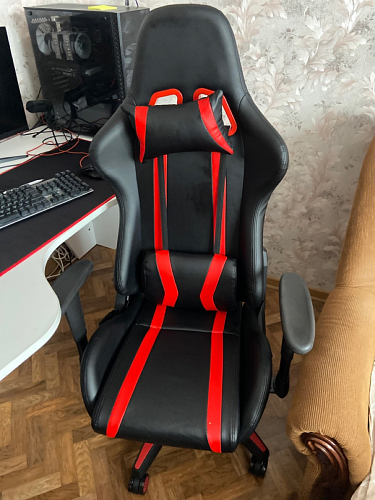 Компьютерное кресло Blok light blue / black фото покупателя 32