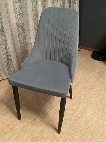 Стул на металлокаркасе Kora dark gray / black фото покупателя 26