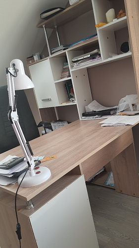 Стол компьютерный КС15 белый правый фото покупателя 15