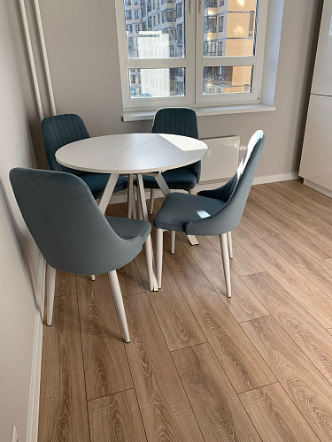 Стул на металлокаркасе Kora beige / black фото покупателя 237