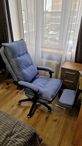 Компьютерное кресло Rapid голубое фото покупателя 109