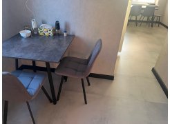 Стул на металлокаркасе Чилли светло-серый / черный фото покупателя 497