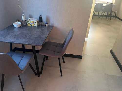 Стул на металлокаркасе Чилли К черный / зеленый фото покупателя 497