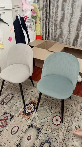 Стул на металлокаркасе Gabi latte / gold / black фото покупателя 507