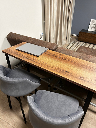 Барная стойка Дилан Лофт 120х40х90 бетон светлый фото покупателя 138