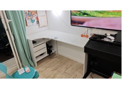 Письменный стол СПм-25 левый белый  - Уцененный экземпляр фото покупателя 69