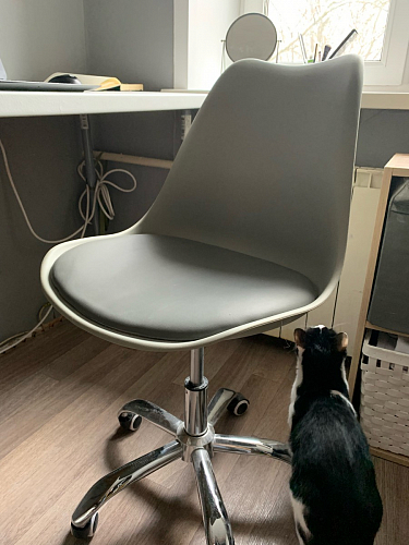 Компьютерное кресло Kolin cappuccino / chrome фото покупателя 96