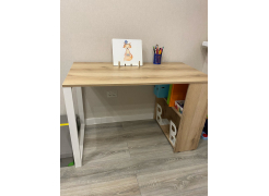 Письменный стол Битти Лофт 116х60х75 дуб вотан / черный матовый фото покупателя 121