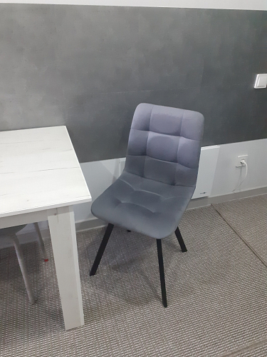 Стул на металлокаркасе Чилли черный / зеленый фото покупателя 1025