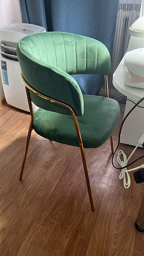 Стул на металлокаркасе Kamelia светло-фиолетовый / золотой фото покупателя 58