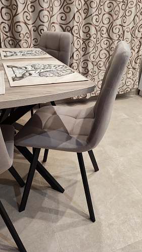 Стул на металлокаркасе Чилли бежевый / белый каркас фото покупателя 1471