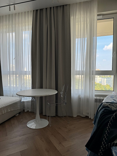 Стол Тулип 90х73 белый мрамор / золото фото покупателя 7