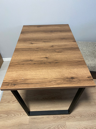 Стол раскладной Лота Лофт 120 25 мм юта / черный матовый фото покупателя 307