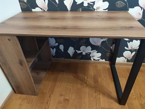 Письменный стол Битти Лофт 116х60х75 креатель / черный матовый фото покупателя 60