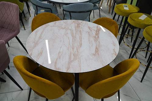 Стеклянный стол Анселм леонардо / черный из шоурума 3