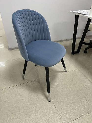 Стул на металлокаркасе Gabi green / black / silver фото покупателя 157