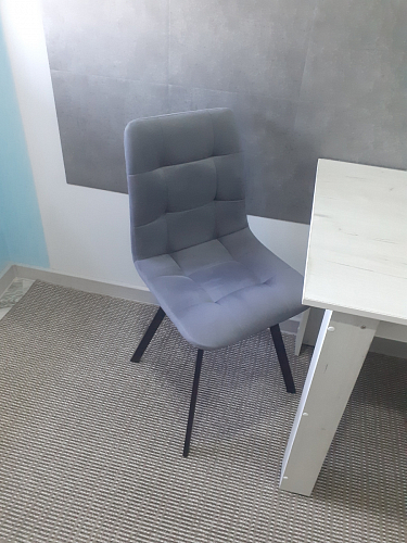 Стул на металлокаркасе Чилли горчичный / черный фото покупателя 1024