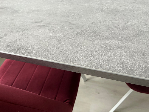 Стол Тринити Лофт 120 32 мм бетон / черный матовый фото покупателя 62