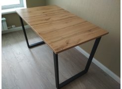 Деревянный стол Лота Лофт 120(160)х75 черный матовый / бетон светлый фото покупателя 685