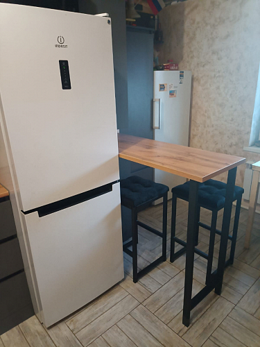 Барная стойка Дилан Лофт 120х60х110 бетон фото покупателя 87