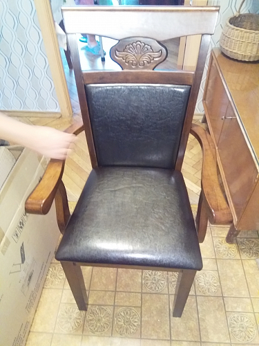 Кресло Luiza dirty oak / dark brown фото покупателя 31