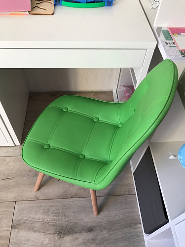 Деревянный стул Kvadro green фото покупателя 1