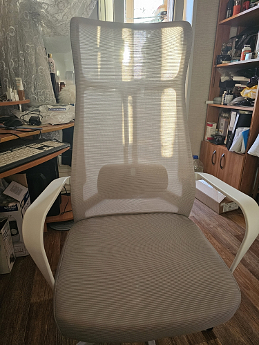 Компьютерное кресло Tilda темно-серый / бежевый / белый фото покупателя 2