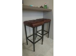 Барный стул Лофт кожзам d1 / черный матовый фото покупателя 8