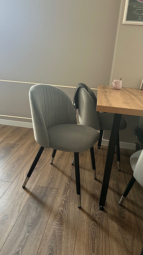 Стул на металлокаркасе Gabi latte / gold / black фото покупателя 162