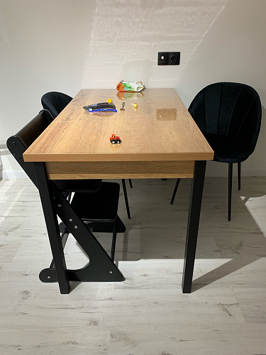 Стол Оригон файерстоун / черный матовый фото покупателя 47