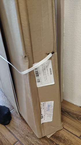 Деревянный стол Лота Лофт 120х75 белый матовый / дуб крафт золотой фото покупателя 957