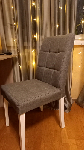 Стул Madina white / fabric pebble фото покупателя 3