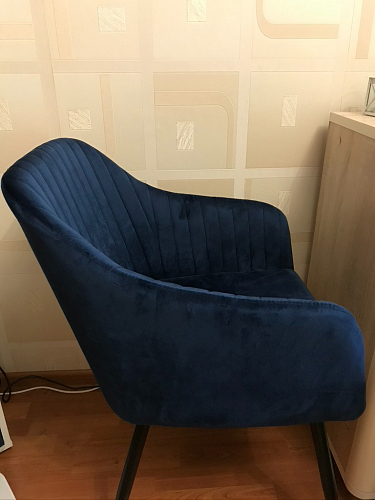 Стул на металлокаркасе Slam dark blue фото покупателя 25