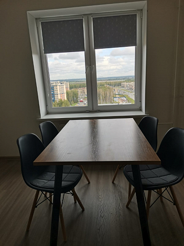 Стол Тринити Лофт 120 32 мм дуб галифакс табако / черный матовый фото покупателя 308