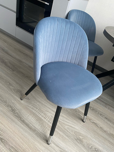 Стул на металлокаркасе Gabi 1 dark gray / black фото покупателя 744