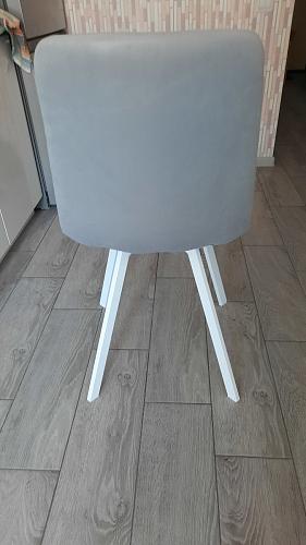 Стул на металлокаркасе Чилли синий / белый фото покупателя 815