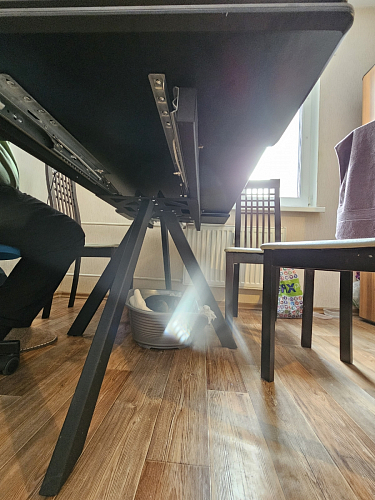 Керамический стол Вилли 140(200)х80х75 черный мрамор shakespeare black / черный фото покупателя 9