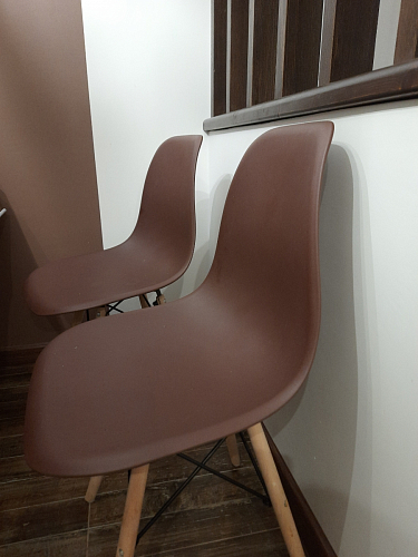 Стул Cindy Eames mod. 001 khaki / natural фото покупателя 196