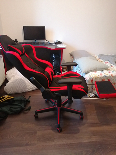 Компьютерное кресло Kano черное / красное фото покупателя 83