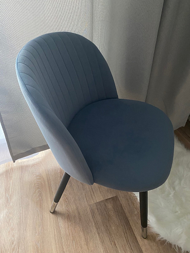 Стул на металлокаркасе Gabi gray / black фото покупателя 233