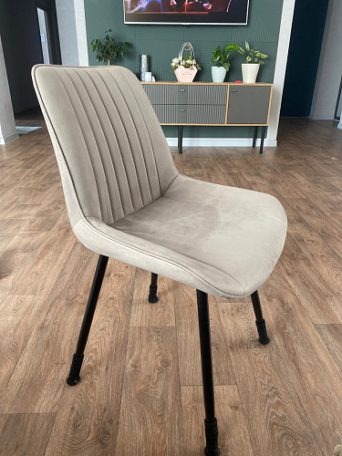 Стул на металлокаркасе Седа К velvet lux 76 / черный фото покупателя 315