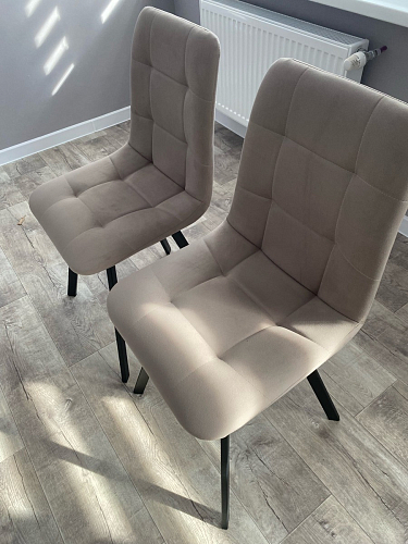 Стул на металлокаркасе Чилли синий / белый фото покупателя 1436