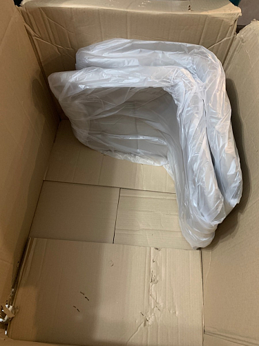 Стул на металлокаркасе Чилли синяя ткань / белый фото покупателя 546