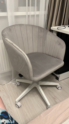 Компьютерное кресло Тибо confetti chocolate / белый фото покупателя 148