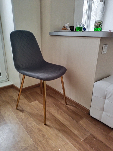 Стул на металлокаркасе Dabl 01 champagne / gold фото покупателя 15