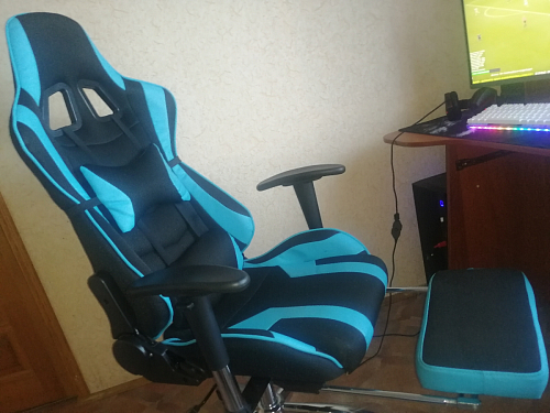 Компьютерное кресло Kano 1 light blue / black фото покупателя 26