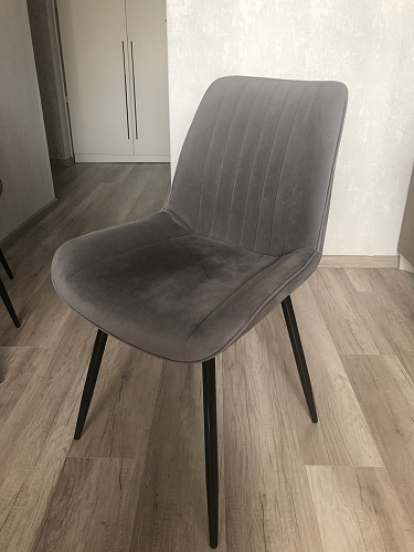 Стул на металлокаркасе Седа К латте / черный фото покупателя 257