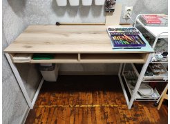 Письменный стол Леон Лофт бетон / черный матовый фото покупателя 22