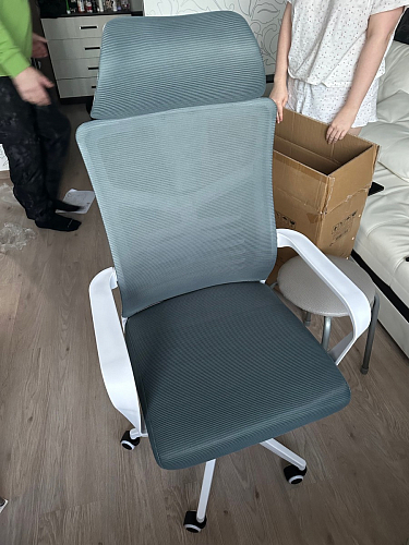Компьютерное кресло Montana light gray / white фото покупателя 43