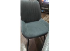 Стул на металлокаркасе Вейв светло-серый (hl 63) / 10К черный каркас фото покупателя 318